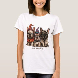 T-shirt Happy Halloween Bulldogs français