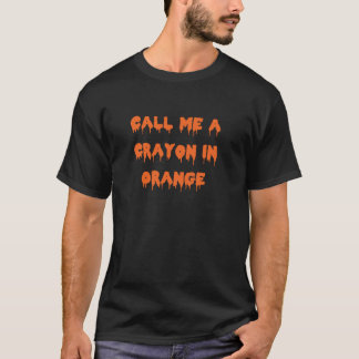 T-shirt Happy Halloween Call Me a Crayon en Orange Éffraya