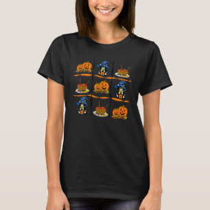T-shirt Happy Halloween Chat Citrouille Candy Corn Kitten