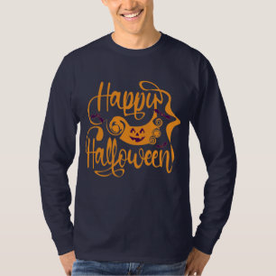 T-shirt Happy Halloween chauves-souris Jack-o'-lantern T-S