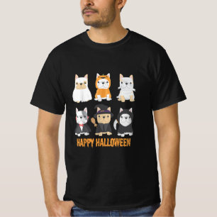 T-shirt Happy Halloween Chiens Carlins mignonnes Amoureux 