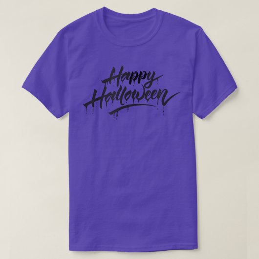 T-shirt Happy Halloween Christmas Simple Design (Design devant)