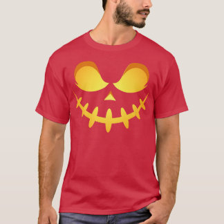 T-shirt Happy Halloween Citrouille visage effrayante