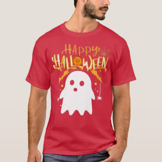 T-shirt Happy Halloween Cute Boo Costume Éffrayante saison