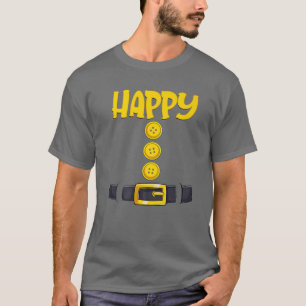 T-shirt Happy Halloween Dwarf Costume Color Matching