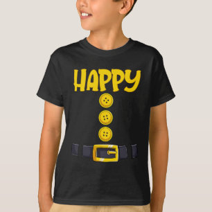 T-shirt Happy Halloween Dwarf Costume Color Matching