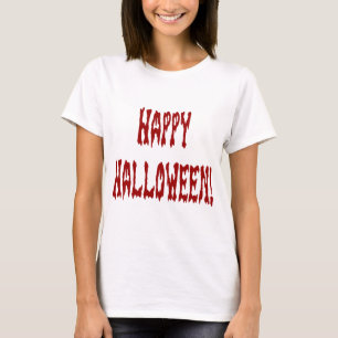 T-shirt Happy Halloween Gore Texte