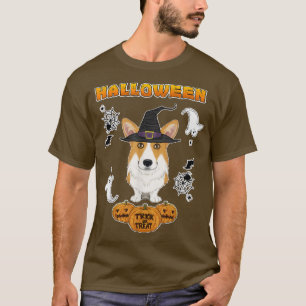T-shirt Happy Halloween I Dog Lover I Welsh Corgi