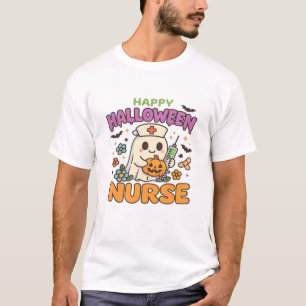 T-shirt Happy Halloween Infirmière Médical Spook