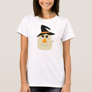 T-shirt Happy Halloween mignonette Scarecrow et Spider