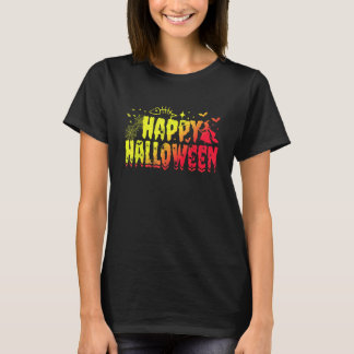 T-shirt Happy Halloween, Orca, Lapin Et Animaux Skeletons