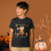 T-shirt Happy Halloween Petit Monster