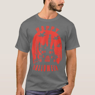 T-shirt Happy Halloween Spooky Haunted House