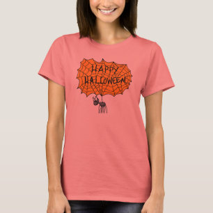 T-shirt Happy Halloween toile d'araignée
