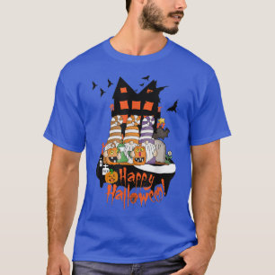 T-shirt Happy Halloween Trois Gnomes, HauntedHouse, Éffray