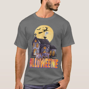 T-shirt Happy Halloweenie Costume Halloween Dachshund Witc
