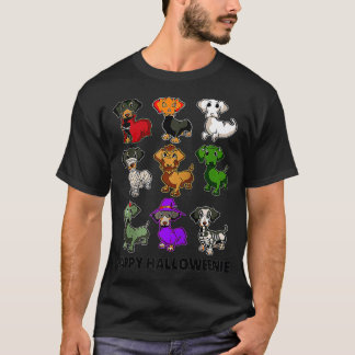 T-shirt Happy Halloweenie Dachshund Dachshund Halloween G