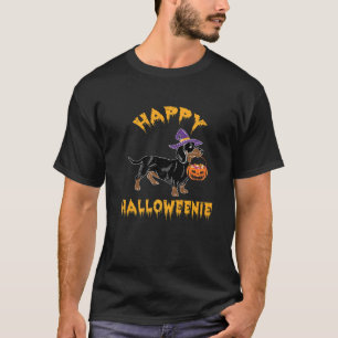 T-shirt Happy Halloweenie Wiener Dog Dachshund