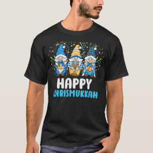 T-shirt Happy Hanoukka 2022 Gnome Menorah Dreidel Costume