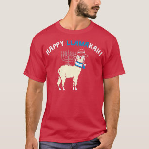 T-shirt Happy Hanoukka drôle Llamakah Juif lamama