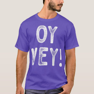 T-shirt Happy Hanoukka Oy Vey Vintage Cute Funny Hebrew Je