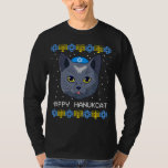 T-shirt Happy Hanukcat Ugly Chat Chanukah<br><div class="desc">Happy Hanukcat Ugly Chat Chanukah</div>