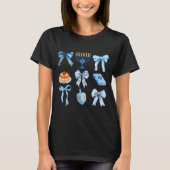 T-shirt Happy Hanukkah Coquette Bow Chanukah Jewish Women (Devant)