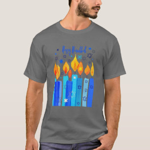 T-shirt Happy Hanukkah Festival of Light Star Of David