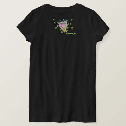 T-shirt Happy Heart Abstrait Wearable Art (Design dos)