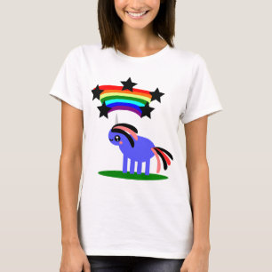 T-shirt Happy Hippy Rainbow Unicorn