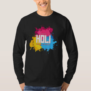 T-shirt Happy Holi 2022 Couleurs de la fête indienne Salut
