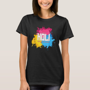 T-shirt Happy Holi 2022 Couleurs de la fête indienne Salut