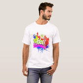T-shirt Happy Holi 2022 India Colours Spring Festival, Hin (Devant entier)