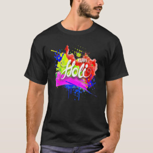 T-shirt Happy Holi 2022 India Colours Spring Festival Hind