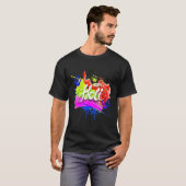 T-shirt Happy Holi 2022 India Colours Spring Festival Hind (Devant entier)