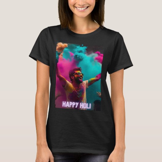T-shirt Happy Holi Festival Outfit (Devant)