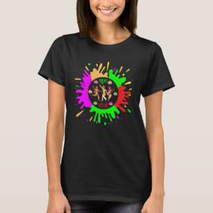 T-shirt Happy Holi Festival tenue couleur Inde femmes homm