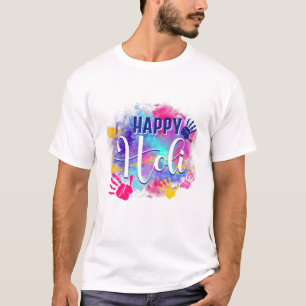 T-shirt Happy Holi Spring Festival Coloré Inde Hindu Ce