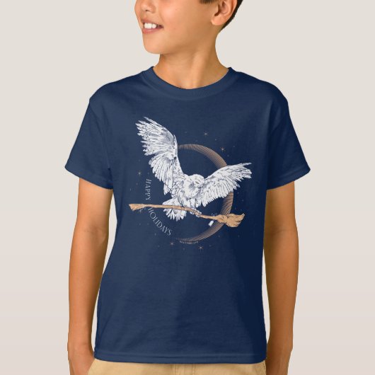 T-shirt Happy Holidays Hedwig Delivery (Devant)