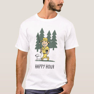 T-shirt Happy Hour Fishing Adventure Design de dessin anim