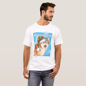T-shirt Happy Howlidays Irish Sheepdog (Devant entier)
