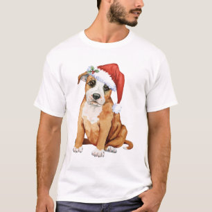 T-shirt Happy Howlidays Staffordshire Bull Terrier
