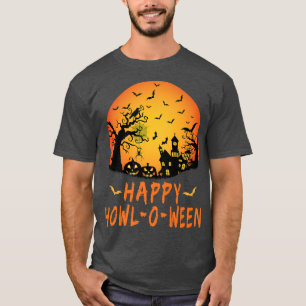T-shirt Happy Howloween, Scary Éffrayant Spider Bat, Hallo