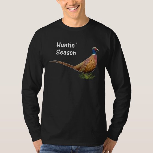 T-shirt Happy Hunting Season Pheasants (Devant)