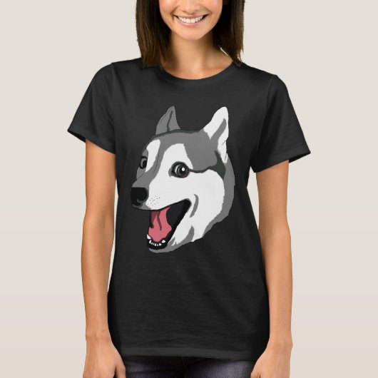 T-shirt Happy Husky Essential (Devant)