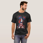 T-shirt Happy Independence Day Tee 4 July Dog Lover Americ (Devant entier)