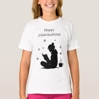T-shirt Happy Jolabokaflod - Livre islandais Flood Cadeau