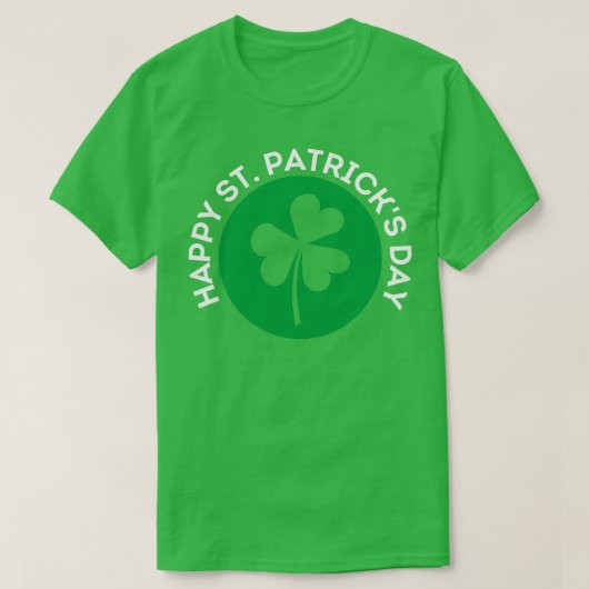 T-shirt Happy Jour de la Saint Patrick (8) (Design devant)