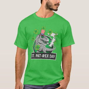 T-shirt Happy Jour de la Saint Patrick St Pat Rex T Rex Sh