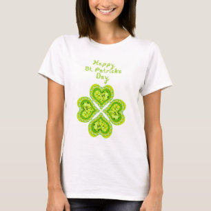 T-shirt Happy Jour de la Saint Patrick Tissu police 4 Carr